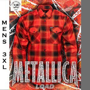 DIXXON FLANNEL x METALLICA LOAD Flannel Shirt Collab - Men's 3XL